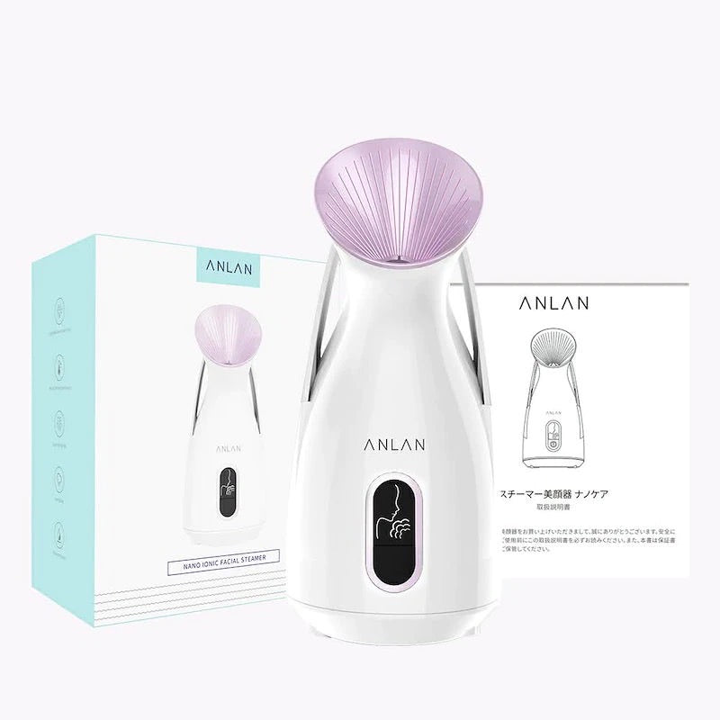 ANLAN ナノスチーマー 美顔器 置き型タイプ 保湿 潤い 毛穴ケア スキンケア 抗酸化 美肌ケア 保湿ケア 化粧直し USB充電タイプ 全肌質対応 肌乾燥対策 携帯 加湿器
