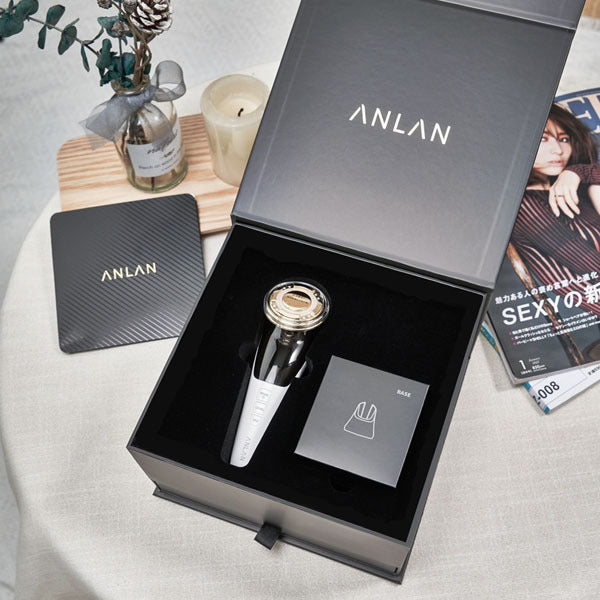 アンラン ANLAN 24金 ANLAN 温冷美顔器Pro ALDRY06J-G02 EMS&音波振動 1台8役の多機能温冷美顔器 多機能 美顔器