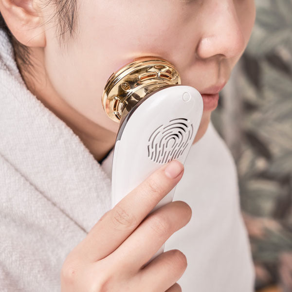 アンラン ANLAN 24金 ANLAN 温冷美顔器Pro ALDRY06J-G02 EMS&音波振動 1台8役の多機能温冷美顔器 多機能 美顔器