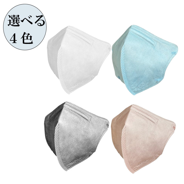選べるカラー4色 ユアーショップ 子供用 3D q-max)平均0.35以上 4層 冷感マスク 1box 30枚入 ホワイト コーラルピンク グレー アザーブルー