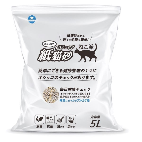 ユアーショップ オシッコでpHチェック 紙猫砂 5L [猫砂]