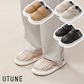 【選べるサイズ カラー】 UTUNE ユーチューン 履く ダウン 冬用 サンダル ダウンサンダル ブラック ブラウン ベージュ 23-25cm 27-29cm インナーファー アウトドア 室内 軽量 防寒 撥水加工 低反発 かかと ニット